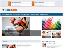 Tablet Screenshot of localclasses.com